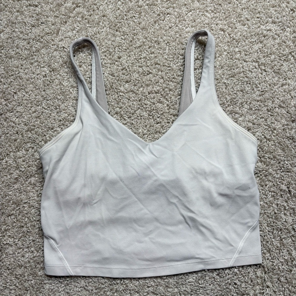 lululemon athletica Light Beige Tank Top